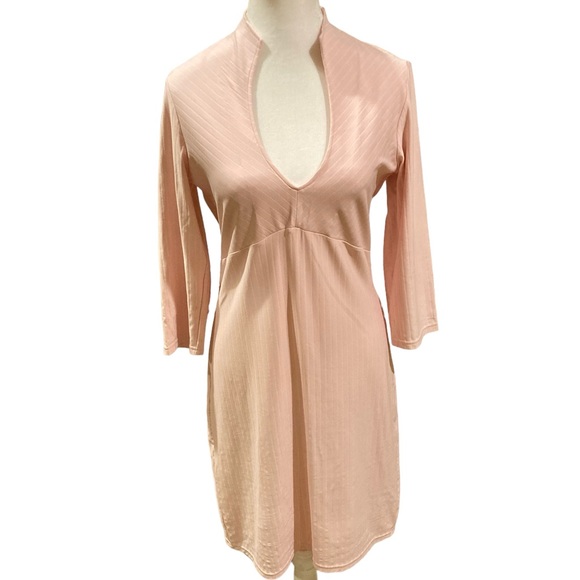 Made in France Pink Knit Dress - Picture 2 of 6